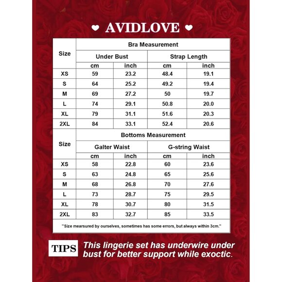 Women Red Lip Garter Lingerie Set with Underwire 3 Piece Lace High - Picture 6 of 6